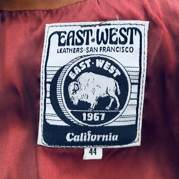 East West Musical Instruments Vintage 60s 70s RARE Hooded Leather Jacket - Picture 3 of 9